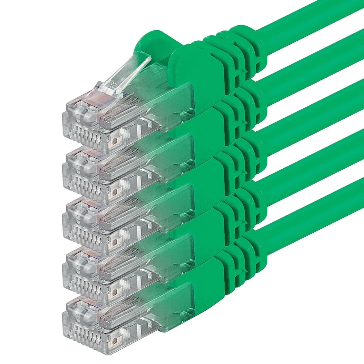 1aTTack.de 0.25m - black - 10 pieces - (PACK) - CAT.6 CAT6 Ethernet LAN network cable 1000 Mbit/s patch cable — view 181