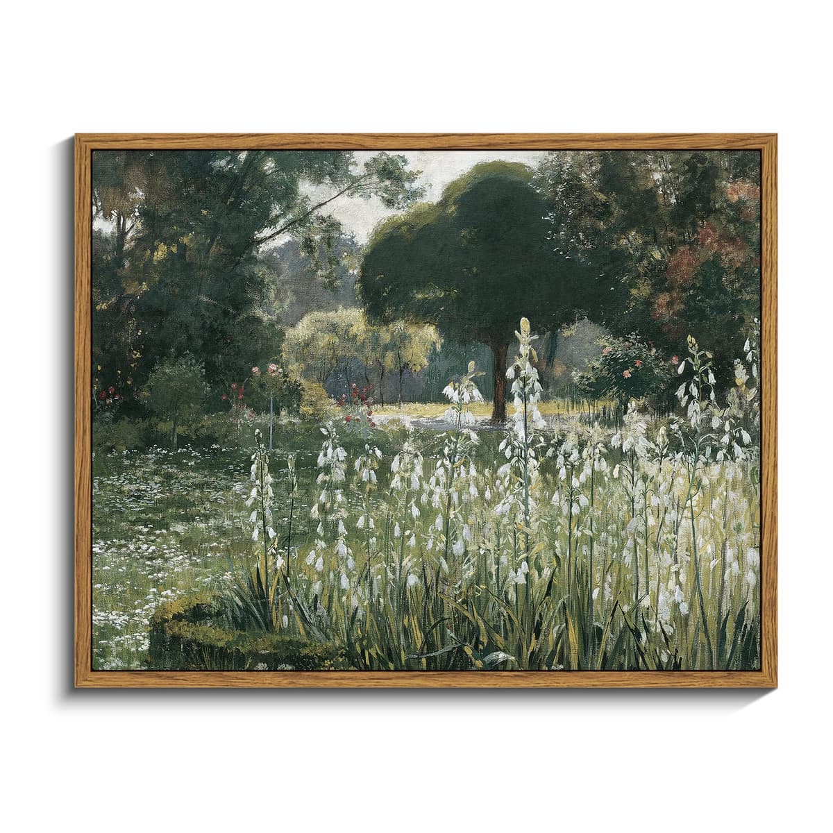 InSimSea Framed Canvas Wall Art, Meadow with Flowers Painting, Landscape for Living Room, Bedroom, Home, Bathroom Decor, 8x10 — view 54