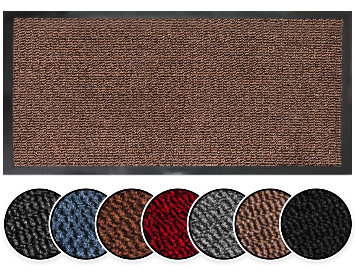 BLADO Washable Door Mats Indoor & Outdoor - Non-Slippery Heavy Duty - Stylish & Large Rubber - Perfect Dust Grabbing Doormats (Anthracite, 40cm x 60cm) — view 24
