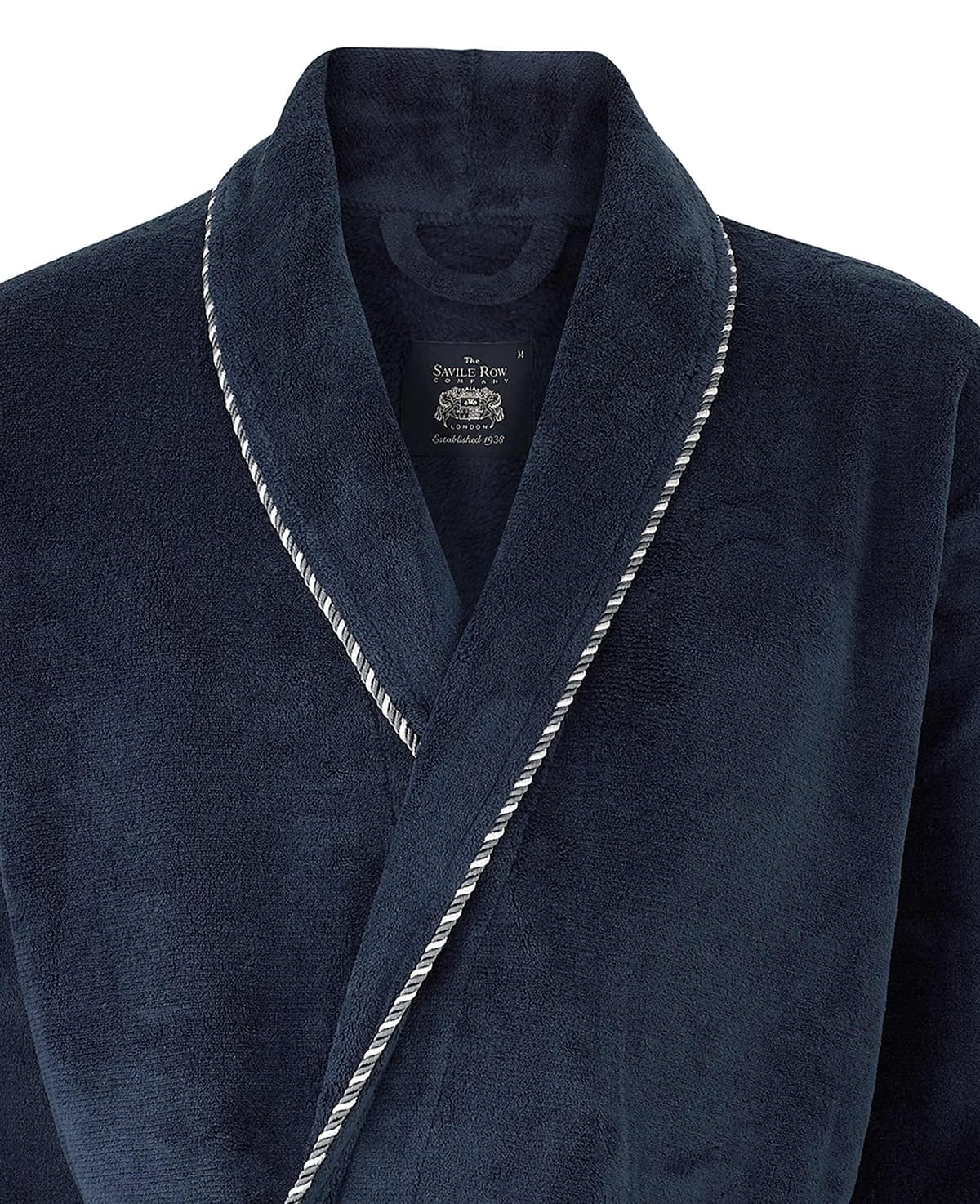 THE SAVILE ROW COMPANY LONDON Men's Lightweight Super Soft Warm Fleece Dressing Gown — view 2
