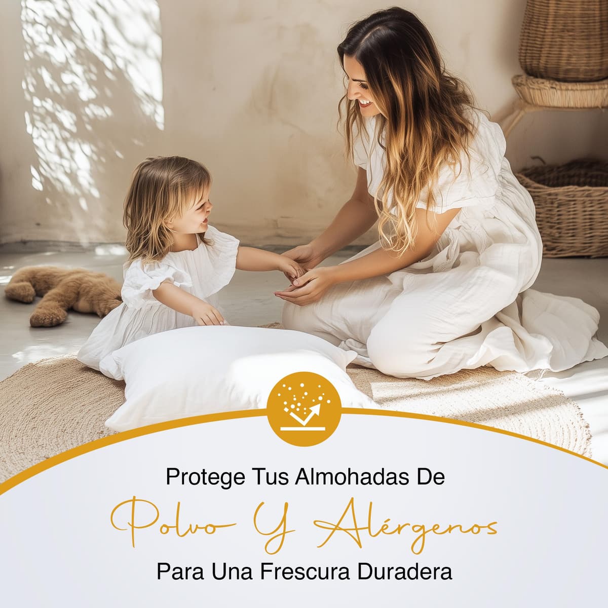 Utopia Bedding Protector de Almohada Impermeable 40x70 cm (Juego de 2) con Cremallera, Funda Almohada Certificado Oeko-Tex — view 5