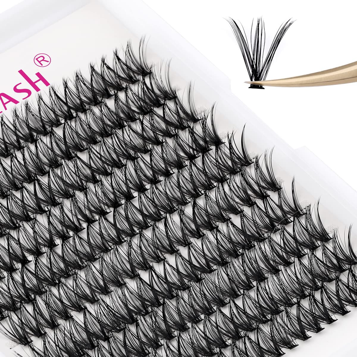 FADLASH Lash 120pcs 0.07mm D Curl 8-16mm 40D Mixed Trays Customizable DIY Eyelash Extensions for Beginners — view 120