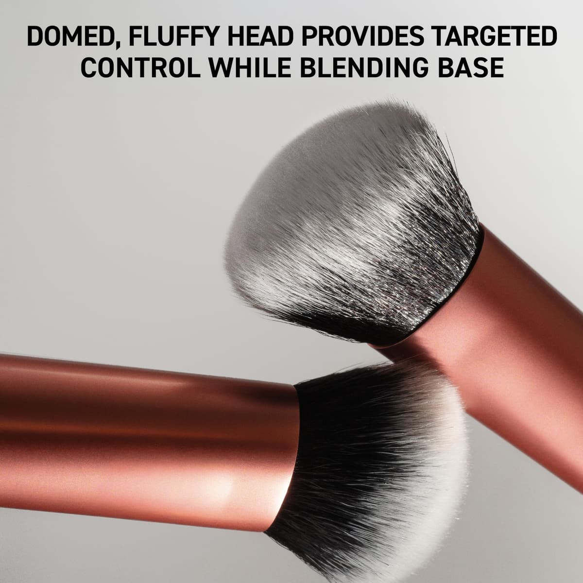 Real Techniques Expert Face Makeup Brush, For Liquid and Cream Foundation, Blush, and Bronzer, Buildable Coverage for Base Makeup, Dense, Synthetic Bristles, Vegan and Cruelty-Free, 1 Count — view 3
