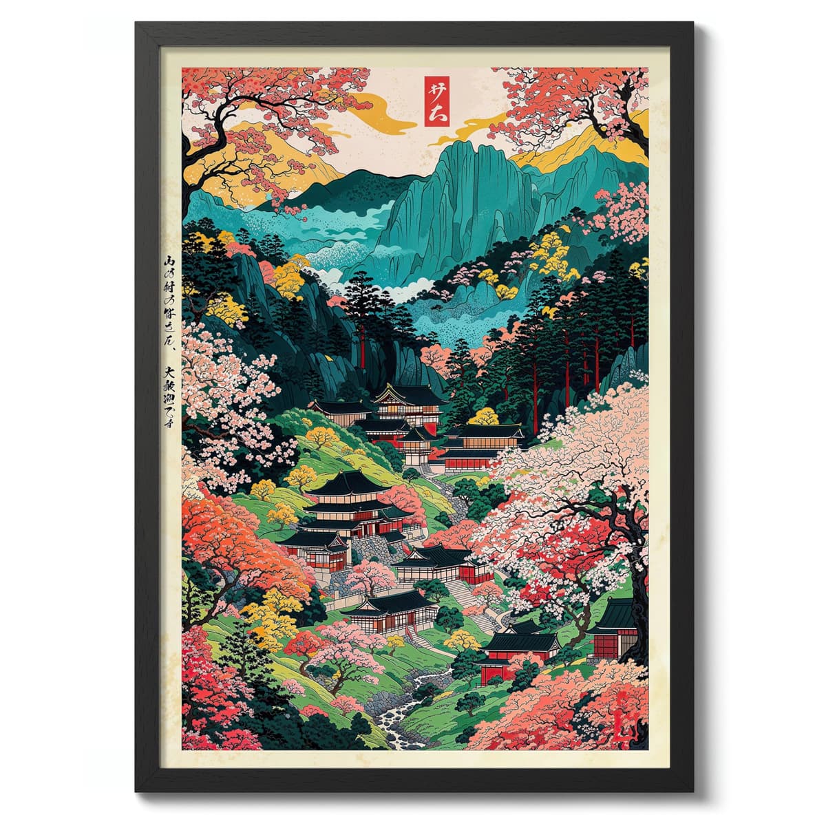 Tokyo Tea House Anime Woodblock Poster Modern Ukiyo-E, Japanese Cartoon Illustration Print, Archival Matte, A4 (Print Only) - 29.7x21cm — view 32