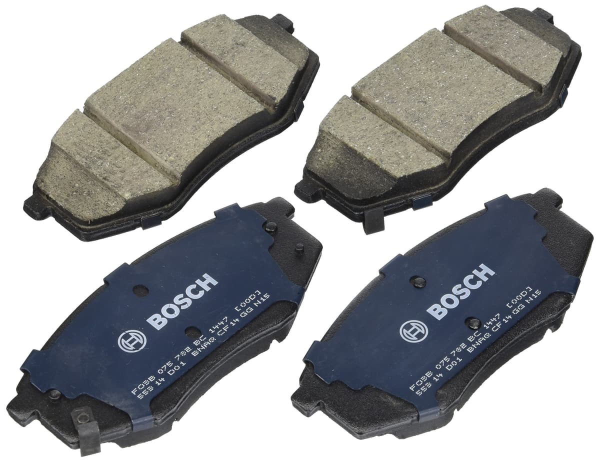 Bosch BC914 QuietCast Premium Ceramic Disc Brake Pad Set For: Acura ILX; Honda Accord, Civic, CR-V, Element, Fit, Front — view 236