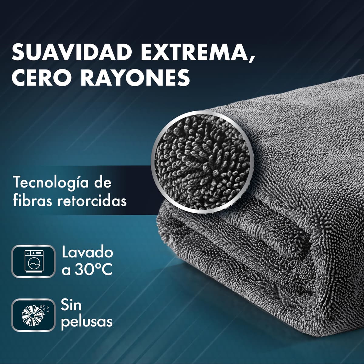 Paño de Secado para Coche L - 40x60 cm - 1800 g/m² Ultraabsorbente para Limpieza Coche & Detailing — view 5