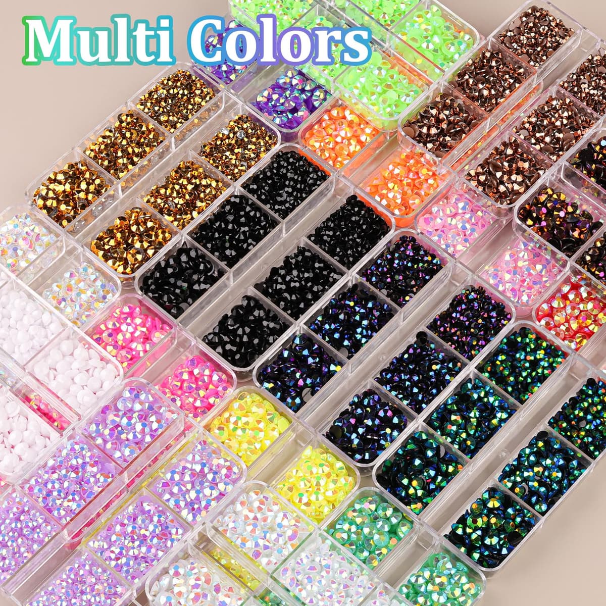 Resin Jelly Rhinestones for Crafting with B7000 Jewelry Glue, 2 Boxes Gold Flatback Crystals with 2Pcs 10ml Glue, Bedazzling Non Hotfix Gems for DIY Tumblers Clothing Shoes Manicure — view 7