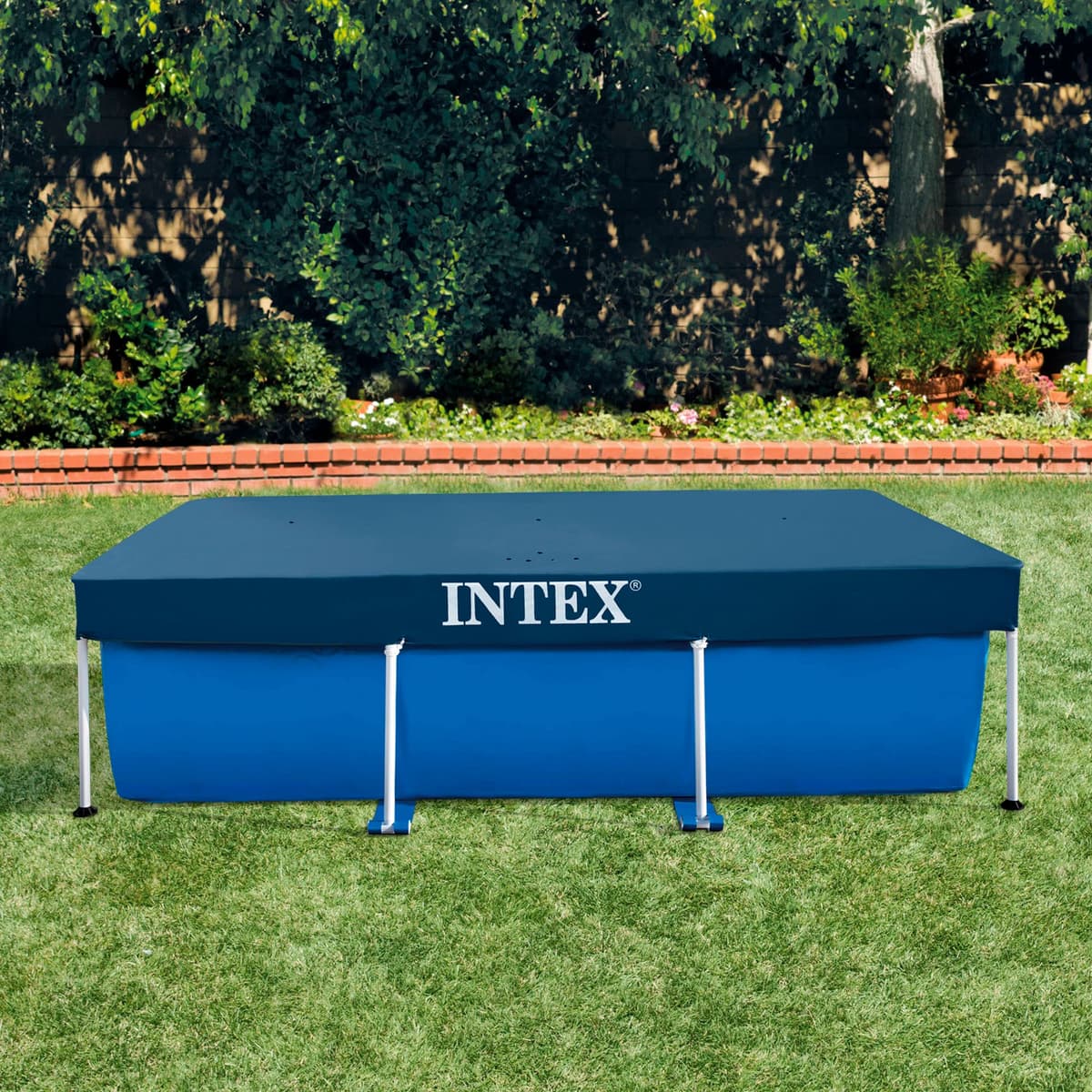 Intex 28038 - Cobertor Piscina Rectangular Prisma/Small Frame 300 x 200 cm, Color Azul — view 2