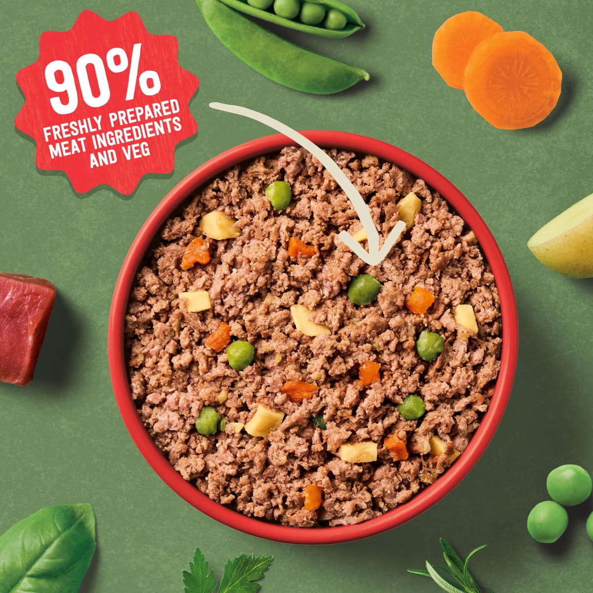 Harringtons Complete Wet Tray Grain Free Hypoallergenic Adult Dog Food Classics Bumper Pack 16x400g - Turkey, Lamb, Beef & Salmon - Made with All Natural Ingredients — view 5