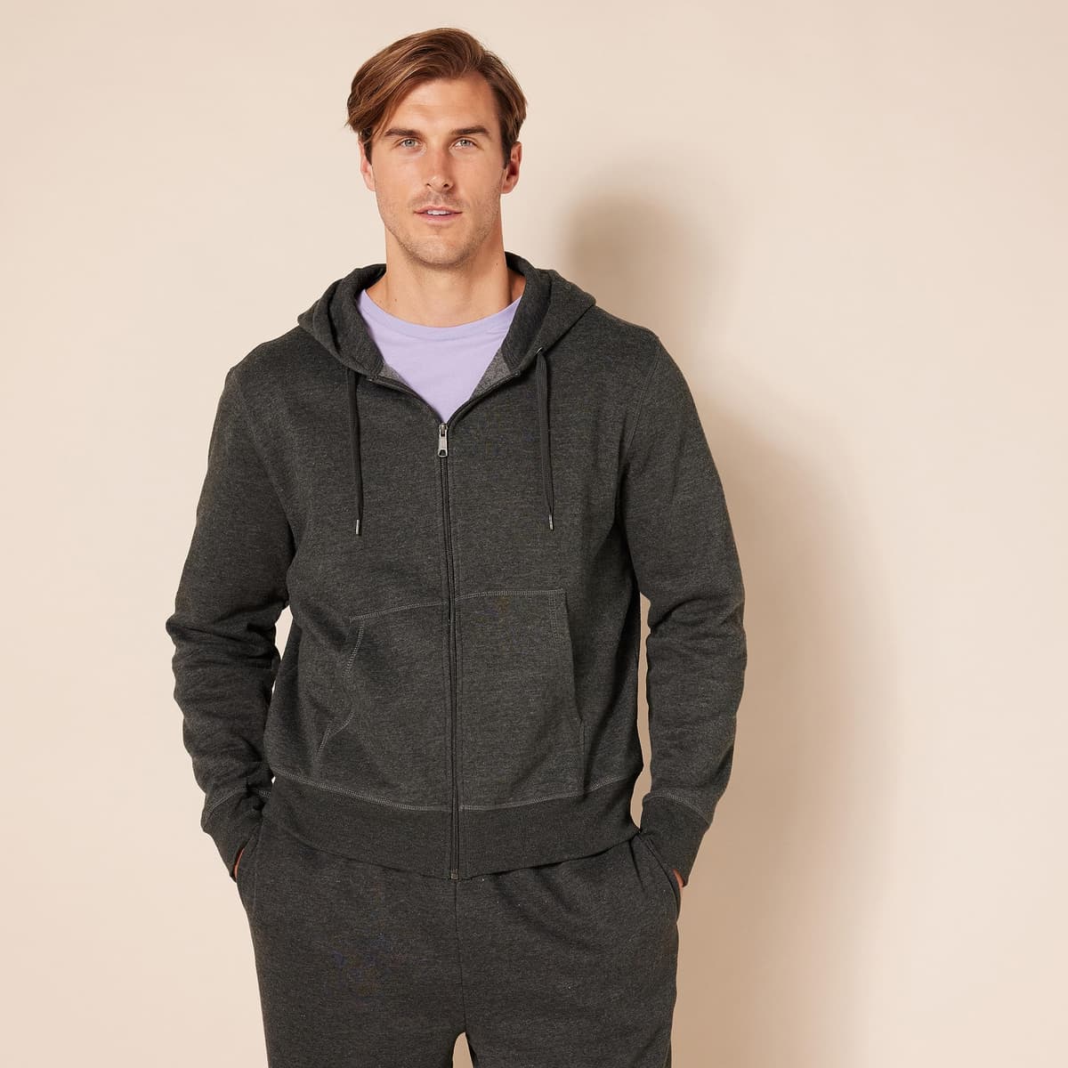 Amazon Essentials Chaqueta de Felpa con Cremallera Completa (Disponible en Tallas Grandes y Largos Especiales) Hombre — view 5