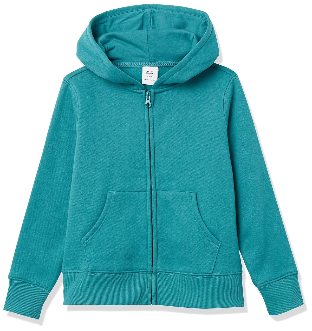Amazon Essentials Girls Fleece Zip-Up Hoodie Sweatshirt — view 9
