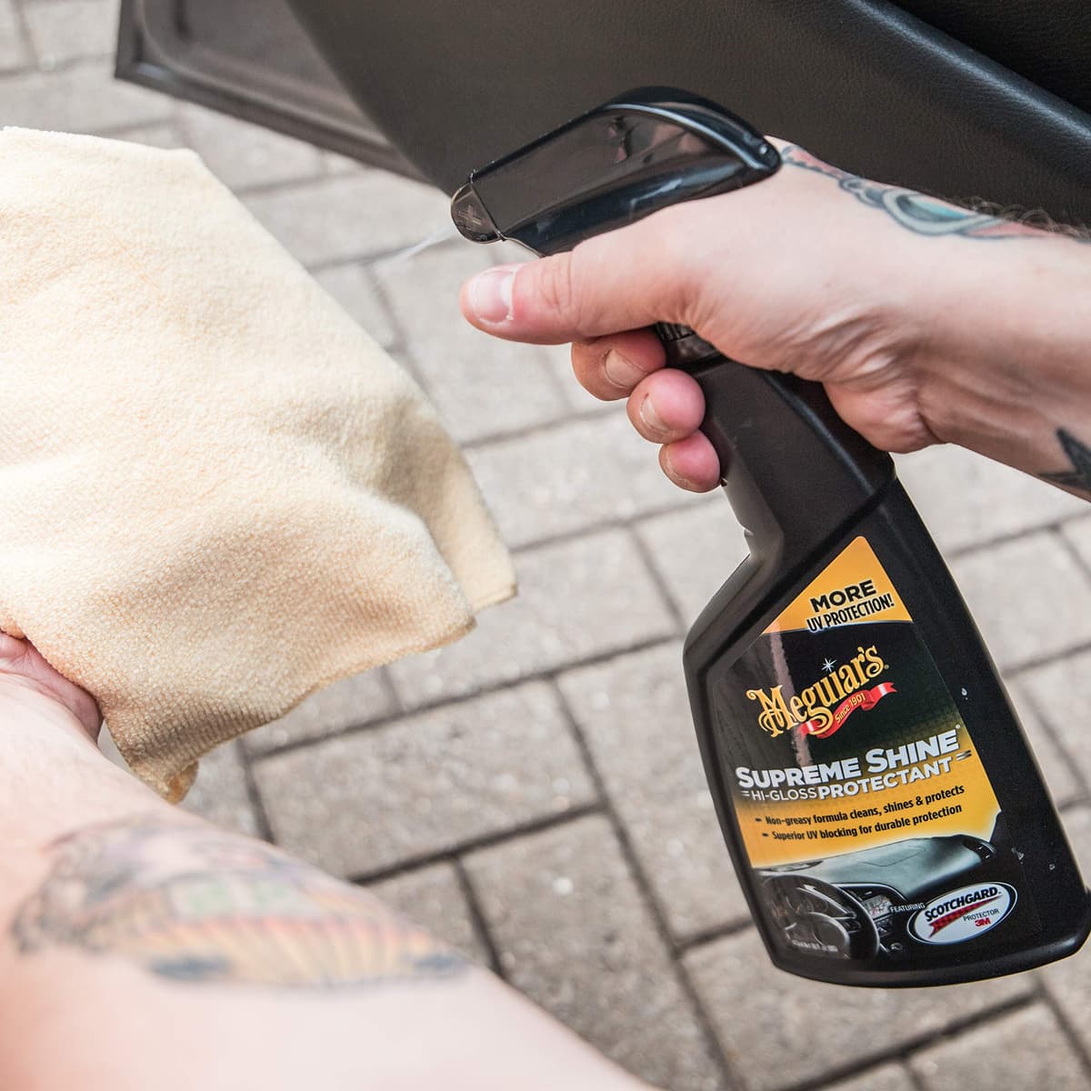 Meguiar's Quik Interior Detailer Cleaner 473ml for a Matt Finish. Cleans all Interior Car Surfaces - G13616EU — view 22