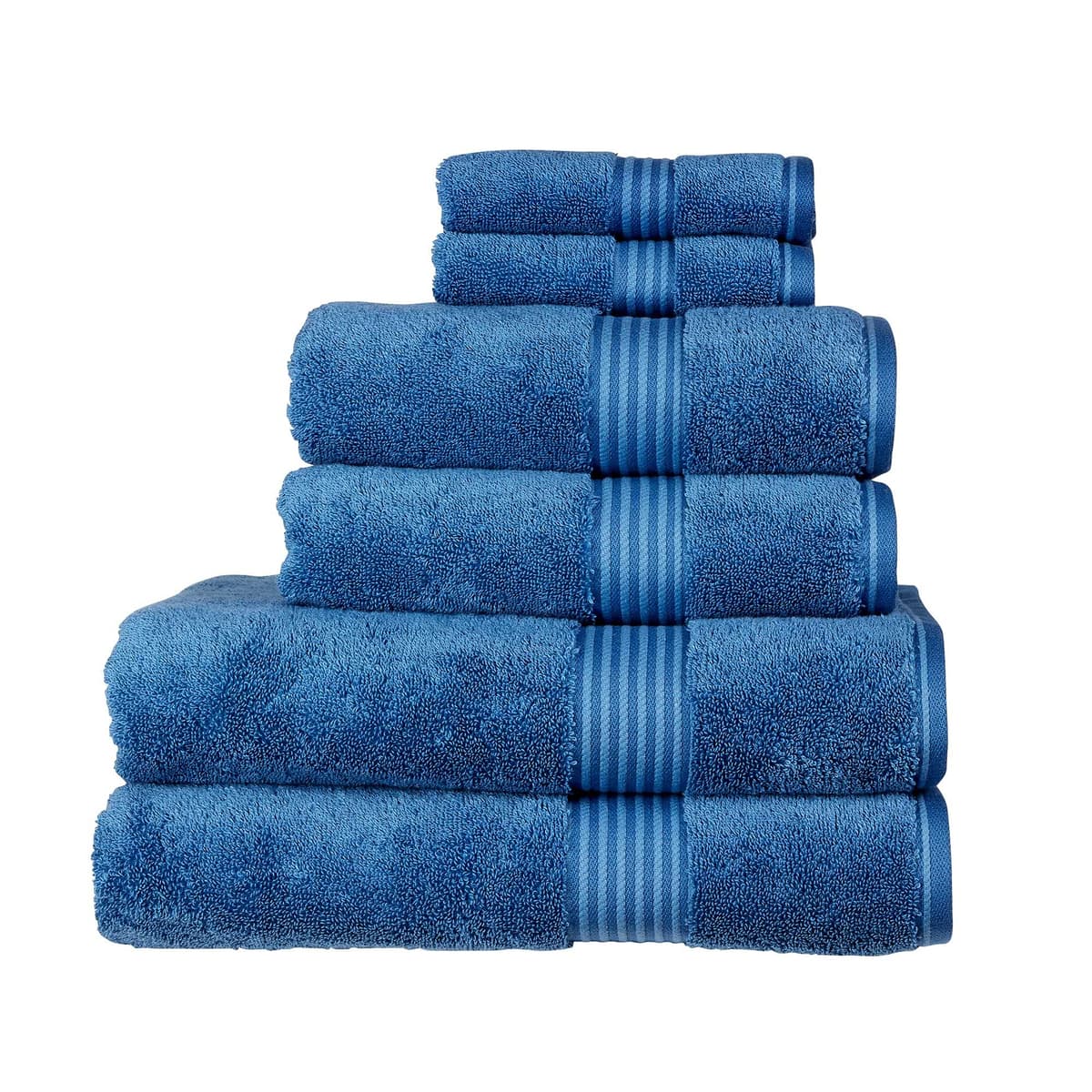 Christy Supreme Hygro 2 Hand Towels Set | Mineral Blue | 100% Luxury Supima Cotton | Ultra Soft | Super Absorbent | 650GSM | Plush and Long Lasting — view 17