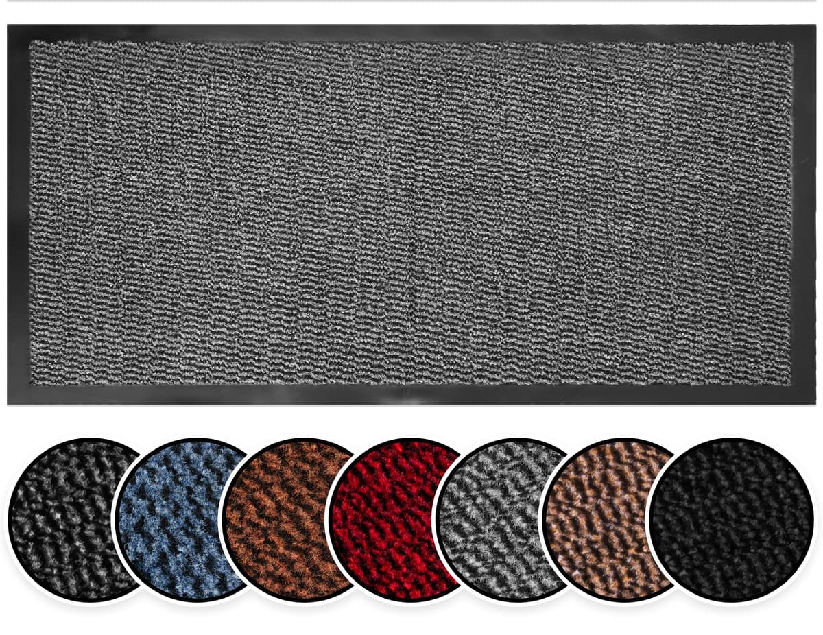 BLADO Washable Door Mats Indoor & Outdoor - Non-Slippery Heavy Duty - Stylish & Large Rubber - Perfect Dust Grabbing Doormats (Anthracite, 40cm x 60cm) — view 18