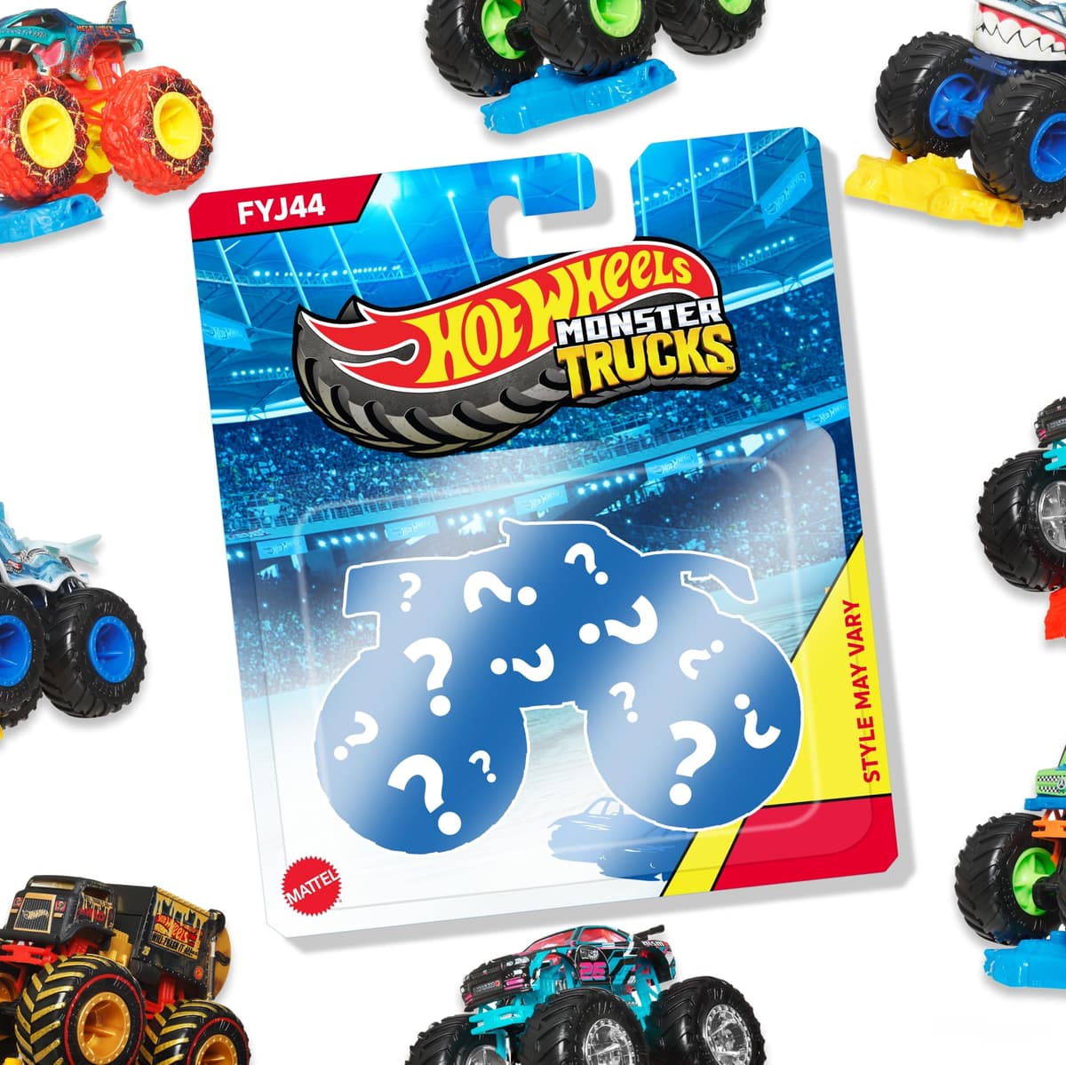 Hot Wheels Monster Truck Coches de Juguetes 1:64 (Modelos Surtidos, selección aleatoria), FYJ44