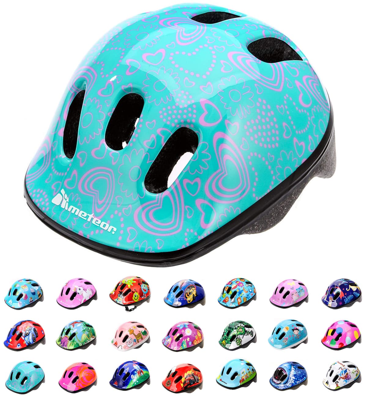 Casco Bicicleta para Niñas y Niños - Helmet Infantil de Bici para Ciclismo MTB Road Race Montaña BMX Carretera y Actividad Ciclista - Rolerskate Patines — view 33