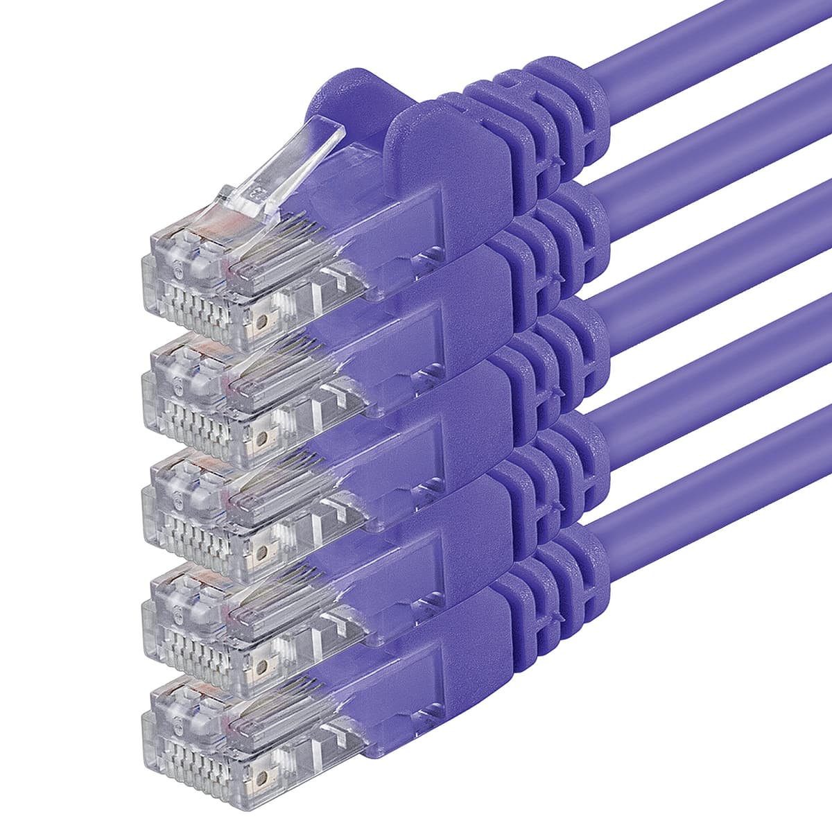1aTTack.de 0.25m - black - 10 pieces - (PACK) - CAT.6 CAT6 Ethernet LAN network cable 1000 Mbit/s patch cable — view 161