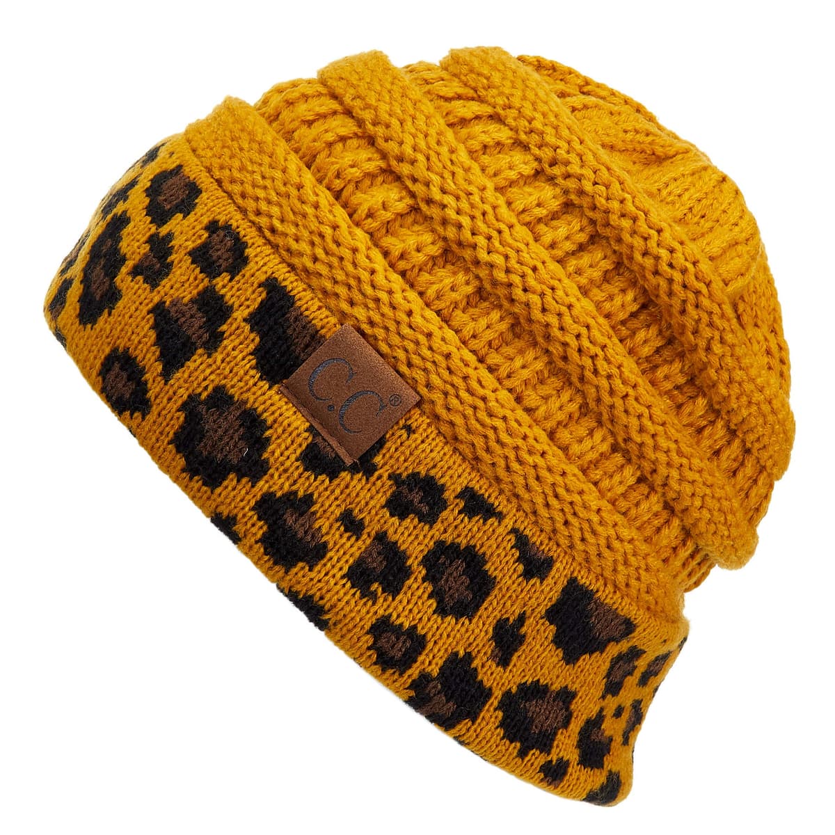 Warm Chunky Soft Stretch Cable Knit Beanie Skully — view 118
