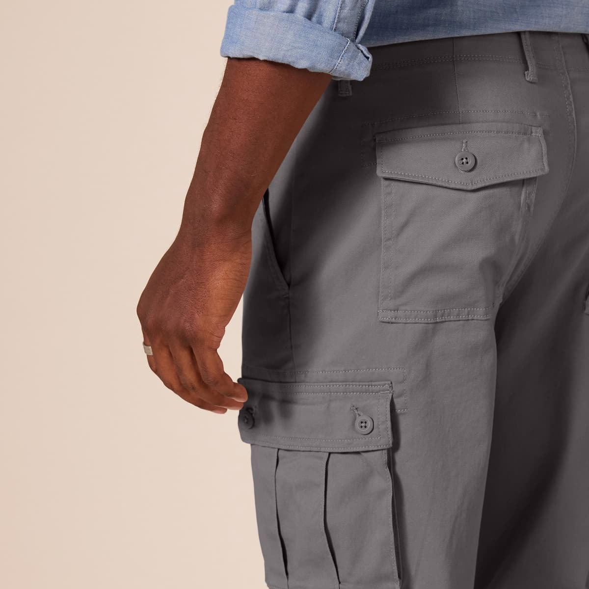 Amazon Essentials Men's Straight Fit Stretch Cargo Work Trousers (Available in Big & Tall) — view 4