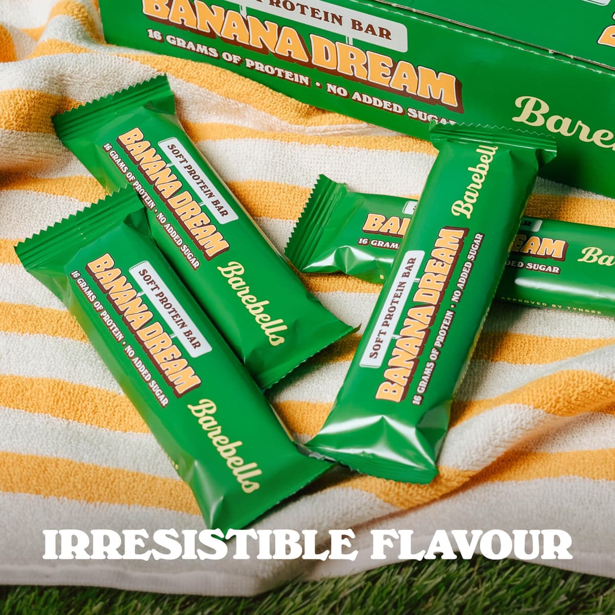 Barebells - Barritas Proteína - 16g Protein x Bar - Baja en azúcar y Calorías - Sin Aceite de Palma - Banana Dream (12 Barritas x 55g) — view 4
