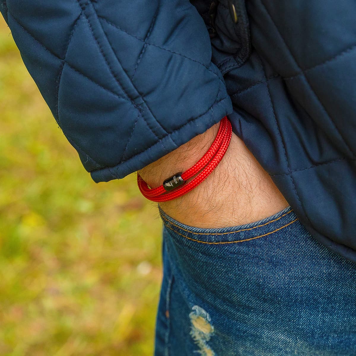 Wind Passion - Pulsera Magnética Paracord para Hombre y Mujer - Cuerda Náutica Hecha a Mano - Cordón Surfera de Verano - Regalo Navidad — view 4