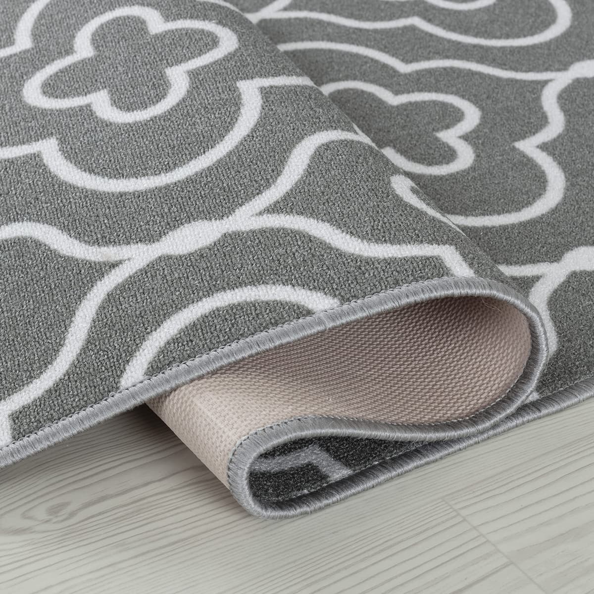 Serdim Rugs Washable Door Mat Kitchen Mats Non Slip Quatrefoil Design Hall Runner- Indoor Door Mat - Hallway-Passage Corridor Doormats - Floor Mat — view 2
