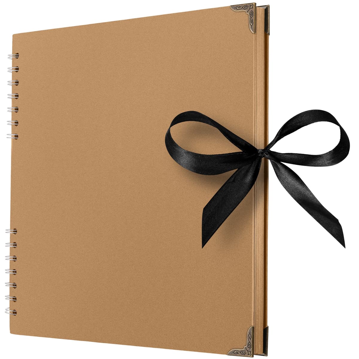 Bstorify Scrapbook Photo Albums 60 Pages (21 x 21 cm) Brown Thick Kraft Paper Scrap Book Ideal for Your Scrapbooking Albums Art & Craft Projects — view 24