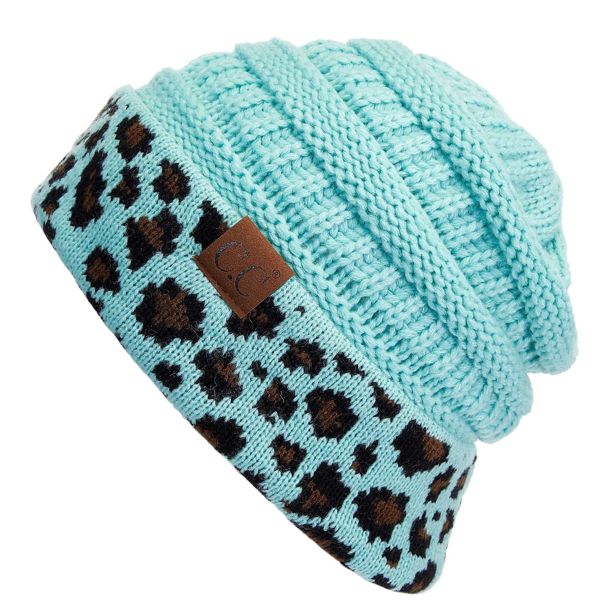 Warm Chunky Soft Stretch Cable Knit Beanie Skully — view 50