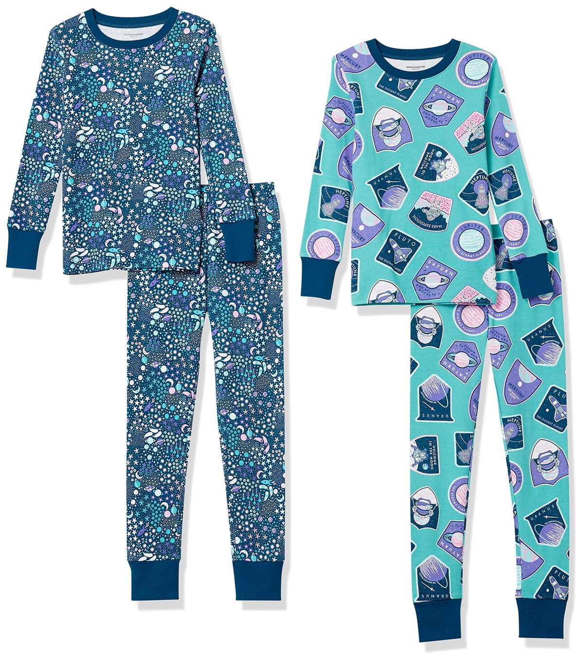 Amazon Essentials Unisex Baby Snug-Fit Cotton Pyjama Sleepwear Sets