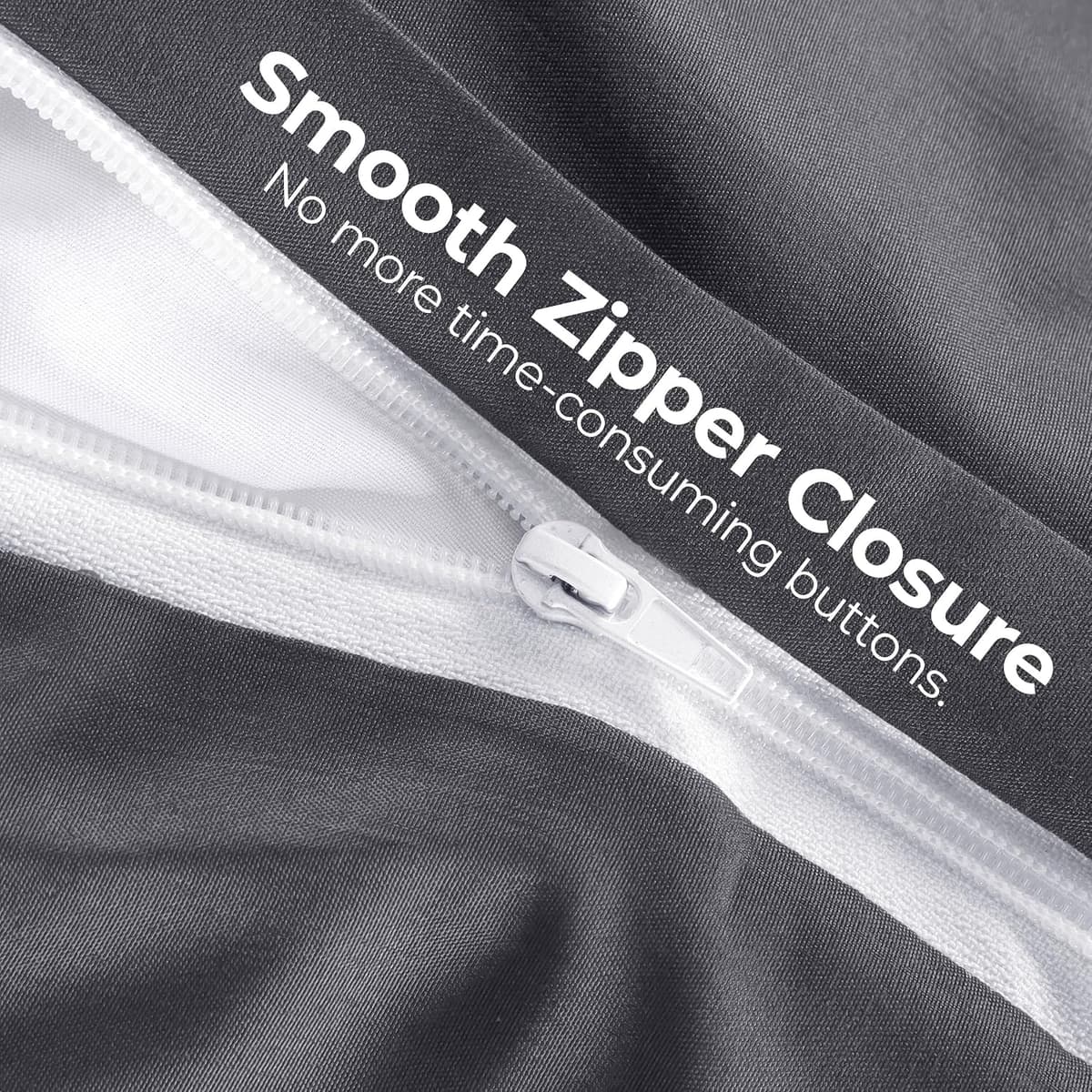 Utopia Bedding Single Duvet Cover Sets - Soft Microfibre Polyester Duvet Cover with Pillow case - Bedding Quilt Cover Set (Grey) Single Grey — view 5