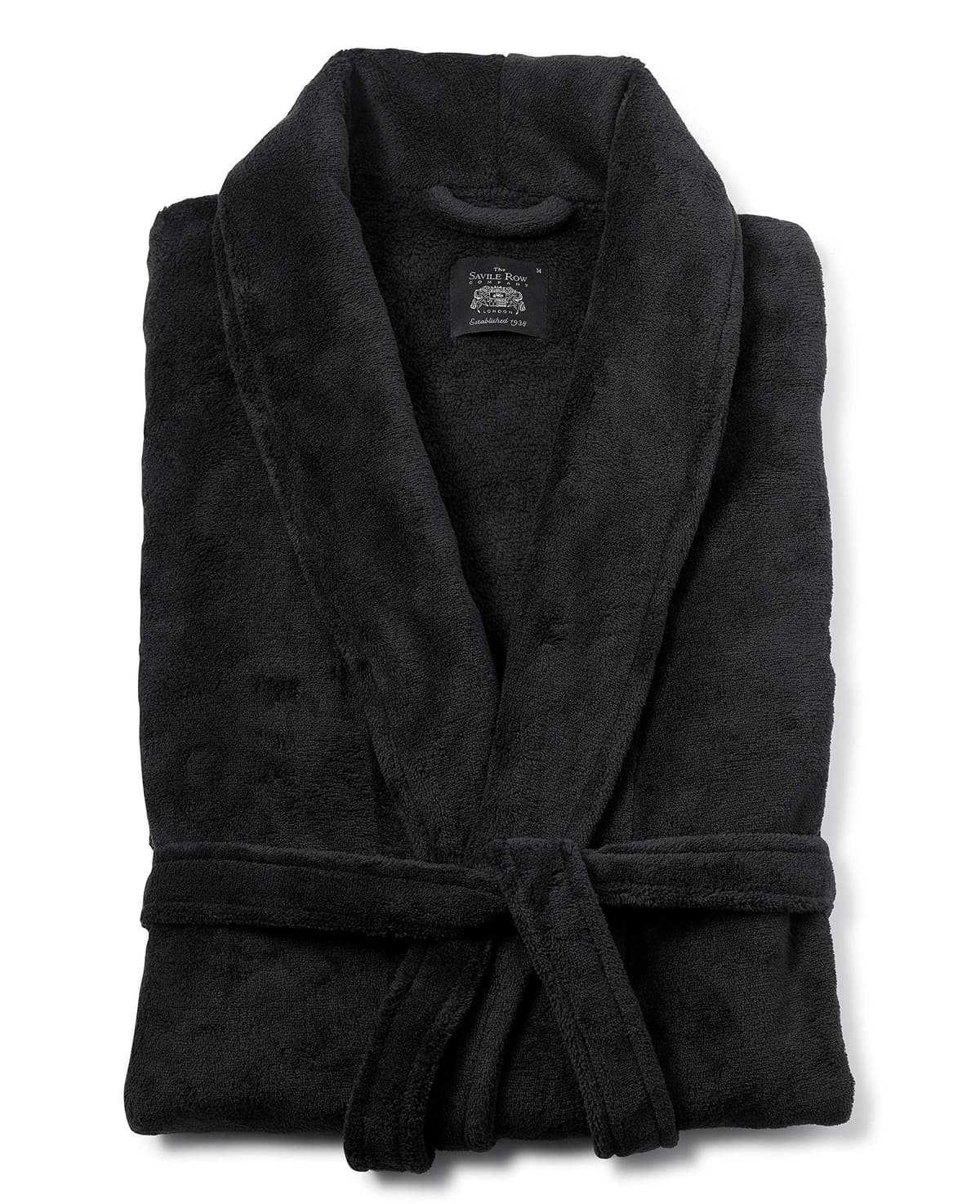 THE SAVILE ROW COMPANY LONDON Men's Lightweight Super Soft Warm Fleece Dressing Gown — view 4