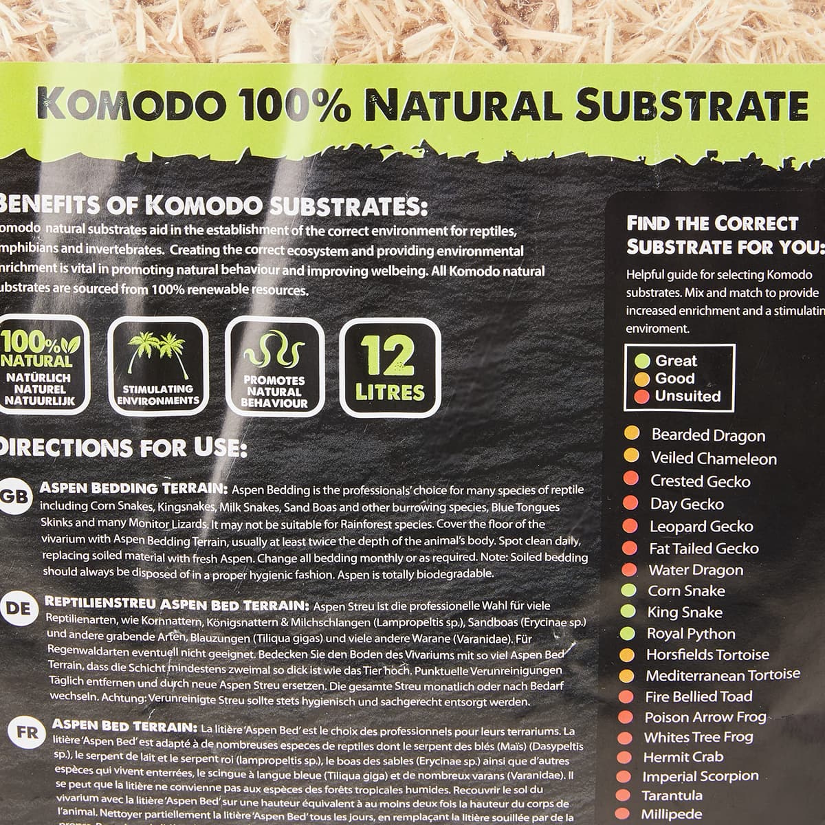 Komodo Aspen Bed Terrain, 12 Litre — view 3