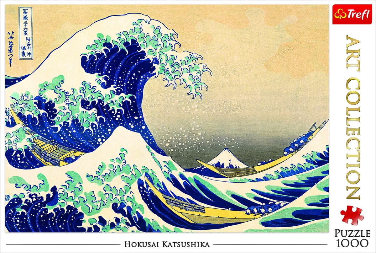 Trefl, Puzzle, La Gran Ola de Kanagawa, Hokusai Katsushika, de 1000 Piezas, Colección de Arte, Adultos y niños a Partir de 12 años — view 3