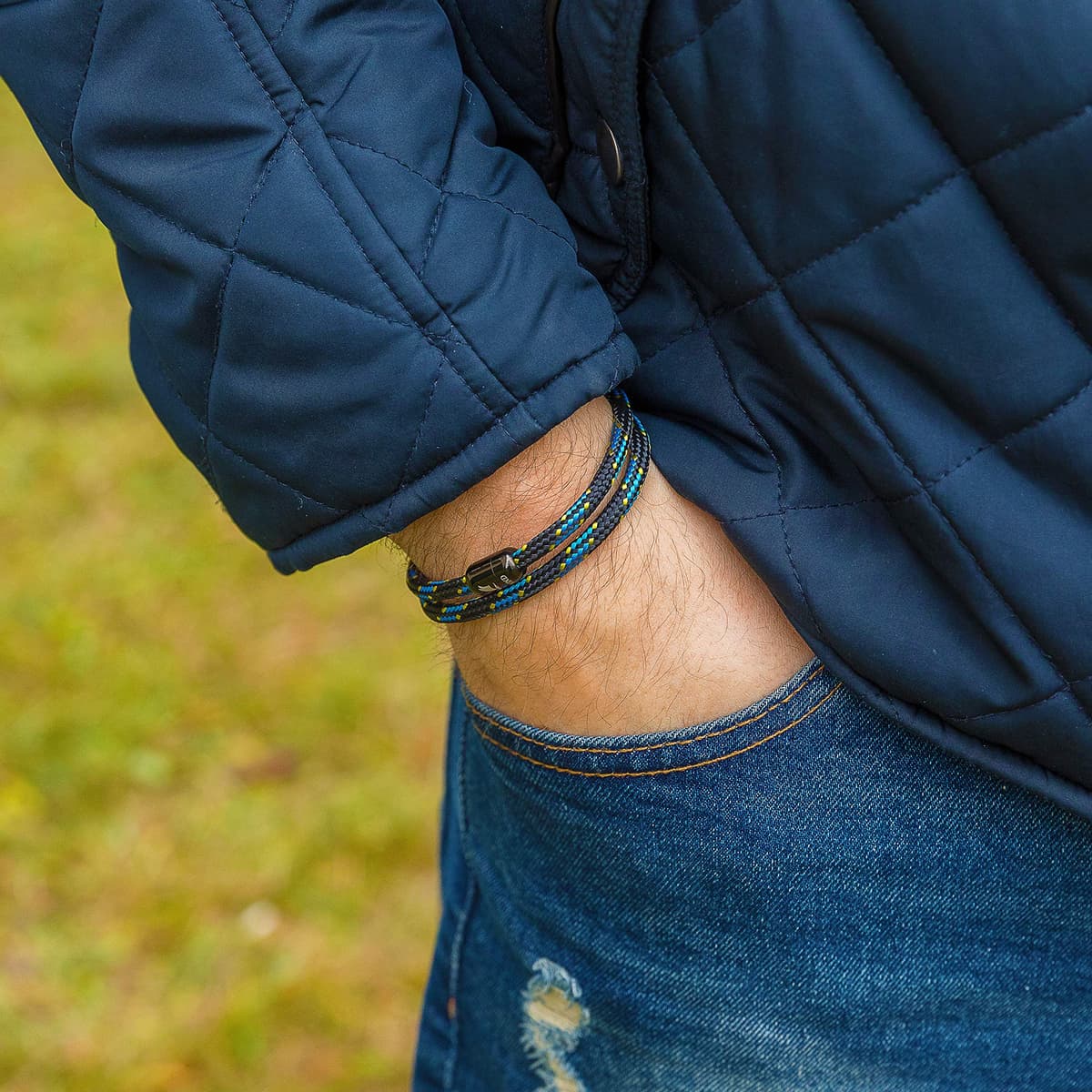 Wind Passion - Pulsera Magnética Paracord para Hombre y Mujer - Cuerda Náutica Hecha a Mano - Cordón Surfera de Verano - Regalo Navidad — view 4