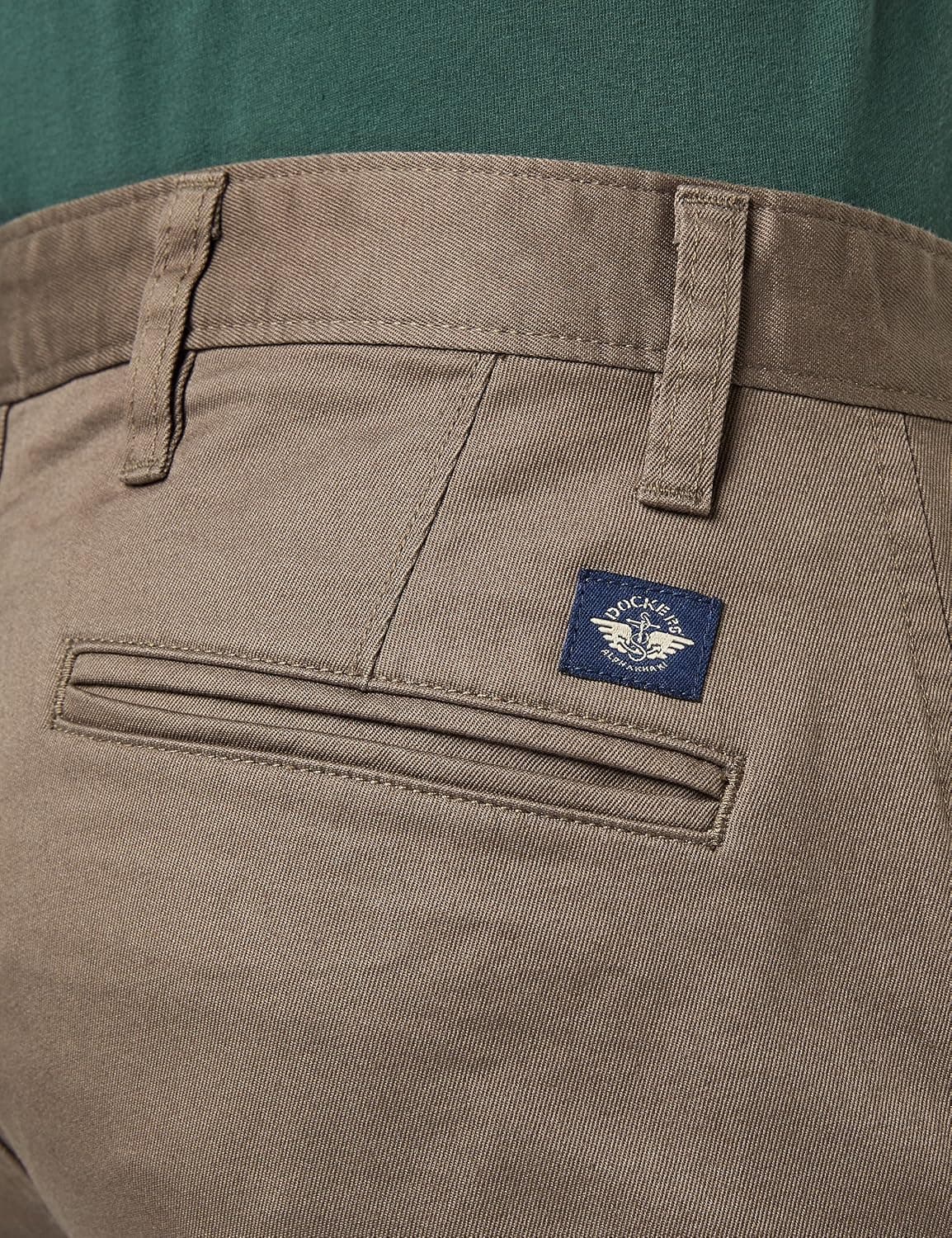 Dockers Men's Alpha Khaki Original Slim Trousers 34W / 30L Dark Pebble — view 3