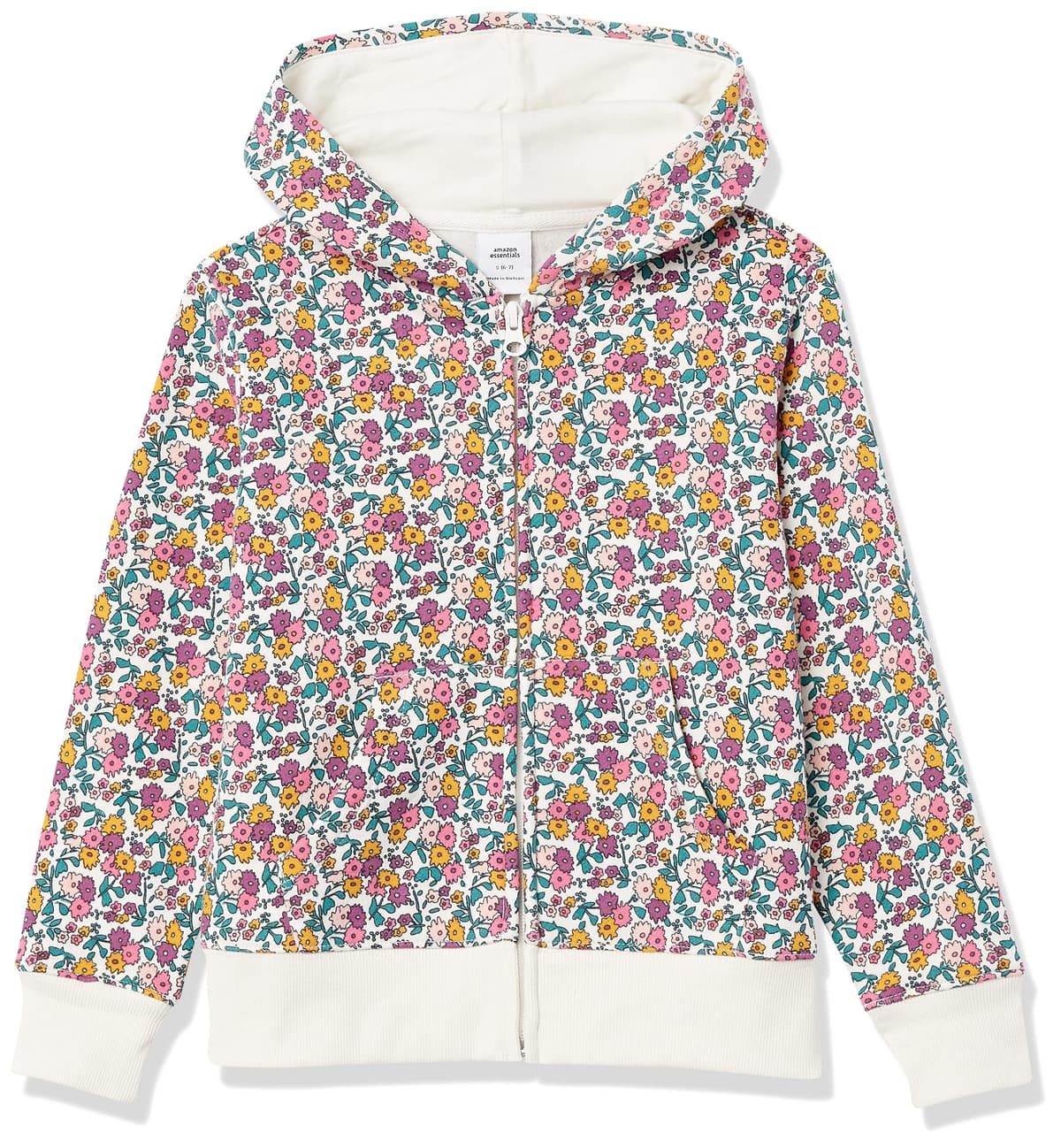 Amazon Essentials Niñas Sudadera de Forro Polar con Capucha y Cremallera — view 6