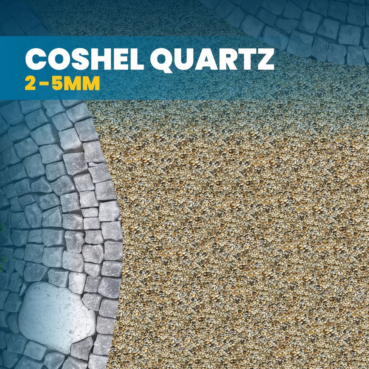 Easihold Resin Bound Gravel Kit 1m2 UV Stable Resin & Stones for Patios & Walkways 100% Water Permeable, Long-Lasting & UV-Resistant Stone Carpet Binding Polyurethane Resin (Coshel) — view 2