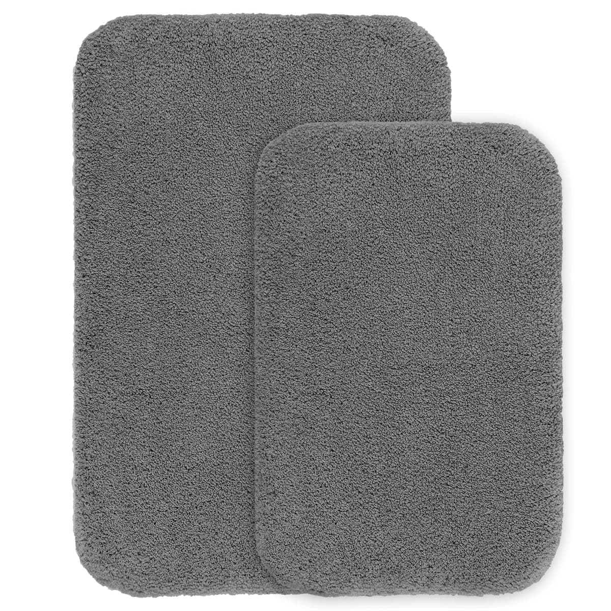 VANZAVANZU Alfombra de Ducha Antideslizante Espesa Absorbente Ultra Suave - Alfombrilla de Baño Mullido Microfibra, Lavable a Máquina - 40 x 60cm (Gris Claro) — view 39
