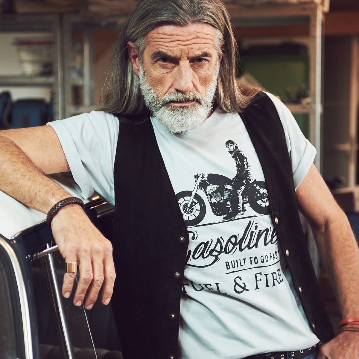 MAKAYA Camiseta Motero Hombre - Motorcycle T-Shirt Motorista — view 2