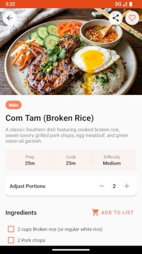 Local Food Recipe Finder — view 3
