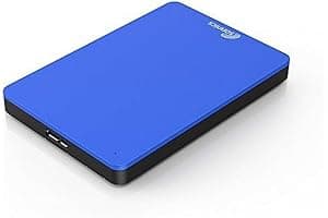 Sonnics 1TB Azul Disco Duro Externo portátil de Velocidad de Transferencia ultrarrápida USB 3.0 para PC Windows, Apple Mac, Smart TV, Xbox One y PS4