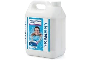 Clearwater Chlorine Granules for Hot Tub Spa and Swimming Pool Water Treatment for Rapid Disinfecting and Cleaning, Jerry Can, 5 kg