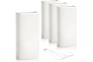 COM-FOUR® Calefacción del humidificador de aire 4x - humidificador de aire del radiador - suspensión interior - evaporador de agua de calefacción de cerámica (blanco - suspensión interior)