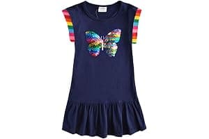 VIKITA Vestido Floral Manga Corta Algodón Niñas