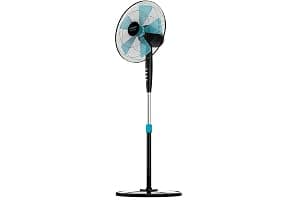 Cecotec Ventilador de Pie EnergySilence 510. 40 W, 5 Aspas de 40 cm de diámetro, Oscilante, 3 Velocidades, Altura Ajustable 110-130 cm, Motor de Cobre, Diseño en Negro