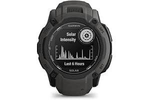Garmin Instinct 2X Solar, Reloj Inteligente con GPS Resistente al Agua, Carga Solar, Funciones Deportivas, Pulsioximetría, Puntuación de Sueño y Notificaciones del Smartphone, Negro