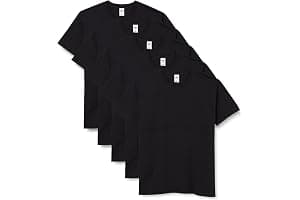 Fruit of the Loom Men's T-Shirt Iconic Tee, Lightweight Ringspun Tee, 5 Pack