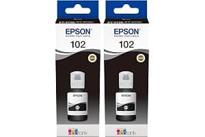 Epson EcoTank 102 Black Genuine Ink Bottle (Pack of 2)