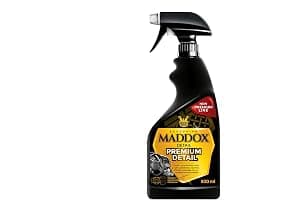 Maddox Detail - Limpia Salpicaderos Coche Vinilo y Gomas de Interior | Hidratador de Plásticos | Limpiador Abrillantador de Interiores Coche | Productos Limpieza Vehiculo | Premium Detail 500ml