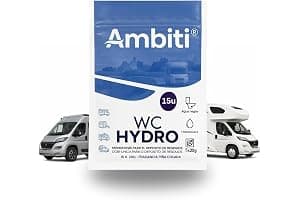 Ambiti | Monodosis Hidrosolubles para Depósito de Residuos de Autocaravanas,Caravanas y Campers| Antibacteriano| Elimina Deshechos Orgánicos y Papel Higiénico| Fragancia Piña Colada (15 Monodosis)
